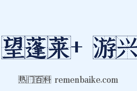 望蓬莱+游兴是什么意思的图片